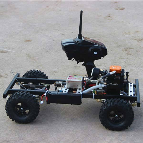 enginediy RC Car 1/10 Scale RC Car Kits Set with Toyan Petrol Engine and 4 Channel Remote Controller
