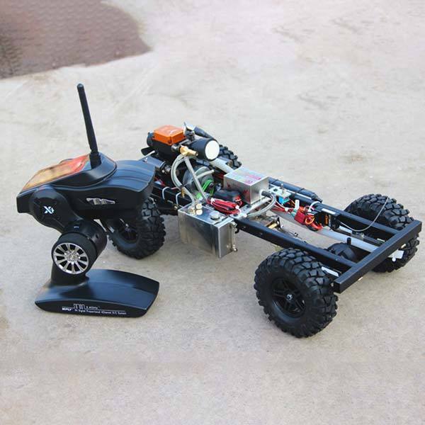 enginediy RC Car 1/10 Scale RC Car Kits Set with Toyan Petrol Engine and 4 Channel Remote Controller