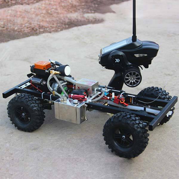 enginediy RC Car 1/10 Scale RC Car Kits Set with Toyan Petrol Engine and 4 Channel Remote Controller