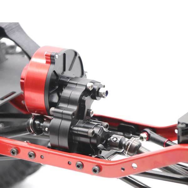 enginediy Sealed Transmission Gear Box RC Modify Kit for 1/10 SCX10 RC Car Truck