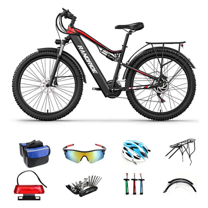 RANDRIDE YG90B 27.5" Electric Mountain Bike 1000W Motor 48V 17Ah Battery