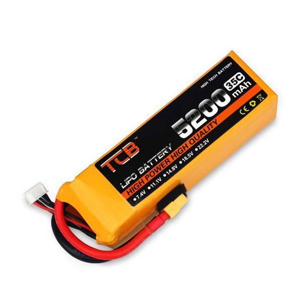 enginediy 7.4V 5200mAh 2S 35C Lipo Battery with T Plug for RC Car Truck Airplane Boat Blaster Toyan Engine