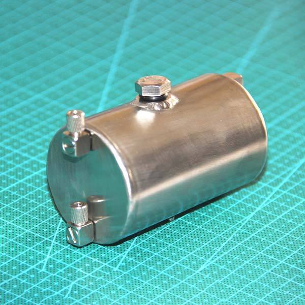 enginediy RC Engine 185ML Metal Fuel Tank for Methanol Gasoline Engine RC Engine