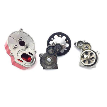 enginediy Sealed Transmission Gear Box RC Modify Kit for 1/10 SCX10 RC Car Truck
