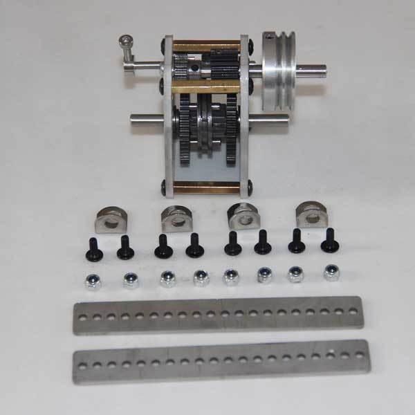 enginediy Gearbox with Wheel + Rack + Screw Modify Kit for Toyan Engine 1:10 Scale RC Car Engine