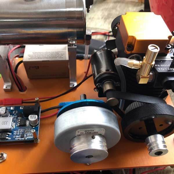 enginediy Toyan 4 Stroke Gasoline Engine 12V DIY Electric Generator Science Toy - Enginediy