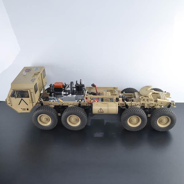 enginediy RC Engine Toyan Military Truck 1/12 2.4G RWD RC Car 4 Stroke Methanol Engine OFF Road Vehicle