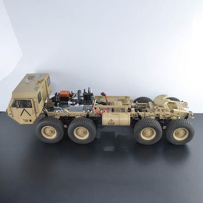 enginediy RC Engine Toyan Military Truck 1/12 2.4G RWD RC Car 4 Stroke Methanol Engine OFF Road Vehicle