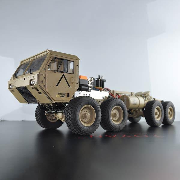enginediy RC Engine Toyan Military Truck 1/12 2.4G RWD RC Car 4 Stroke Methanol Engine OFF Road Vehicle