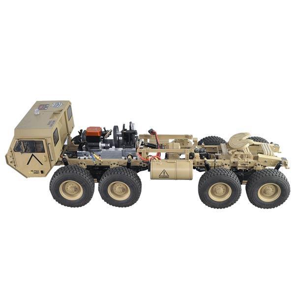 enginediy RC Engine Toyan Military Truck 1/12 2.4G RWD RC Car 4 Stroke Methanol Engine OFF Road Vehicle
